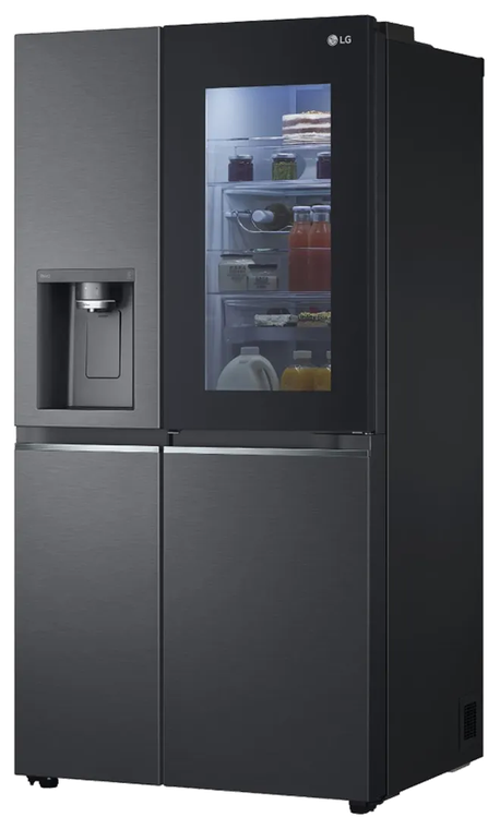 Modelo de refrigeradora LG con puerta Instaview